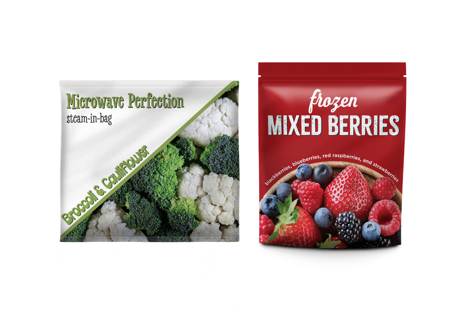 frozen fruit and vegetable packaging
