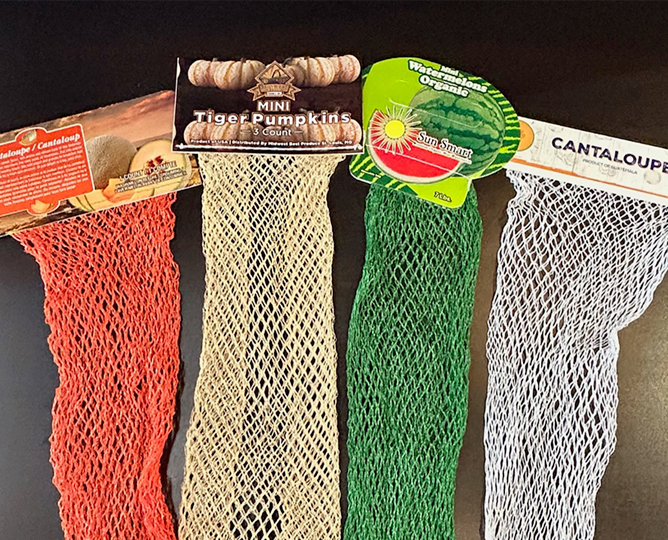 Net Bags for Produce - Sewn Header Netting Bag
